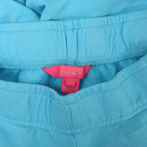 Lilly Pulitzer 5" Kylar Knit Shorts Blue Pull-On Cotton Beach Casual S 279764 - Picture 5 of 8